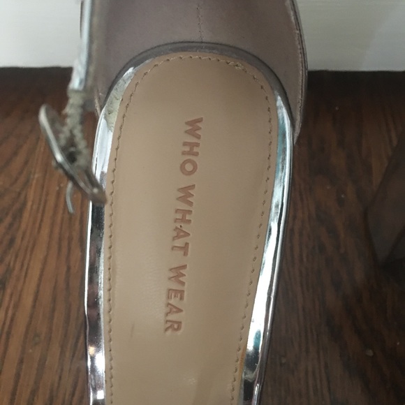 Silver who What Wear shoes - Picture 3 of 4